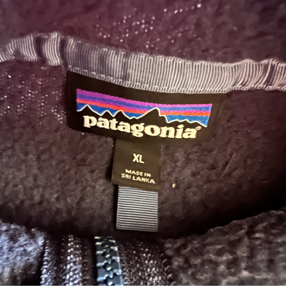 Patagonia Retro-Pile Vest Full Zip Blue Women’s Size XL Warm Winter Hiking - Picture 4 of 7